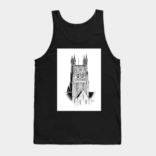 Worcester Cathedral - Stipple Drawing Tank Top